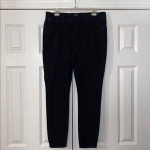J. Crew high rise stretchy jeans true black size 32
